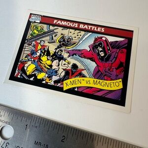 X-Men Vs Magneto Marvel 1990 Card #100 Impel Famous Battles